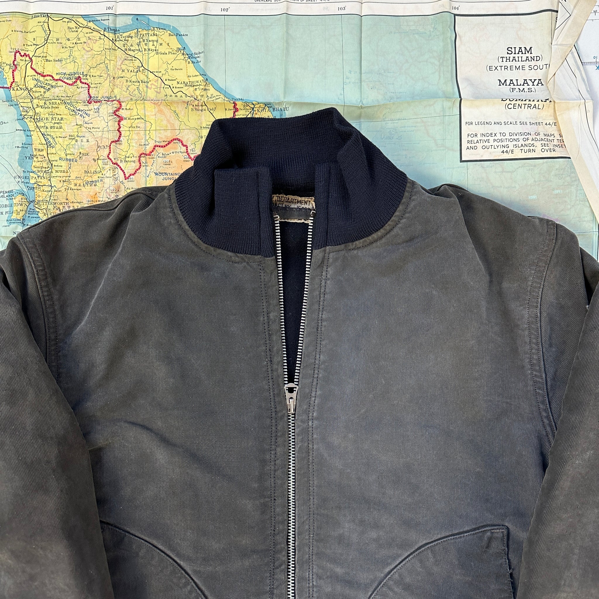 US Navy 1942 Blue Zip Deck Jacket – The Major's Tailor