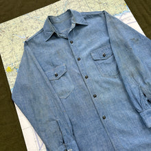 Load image into Gallery viewer, US Navy Pre/early-War Chambray Shirt with Flap Pockets - Mint Condition
