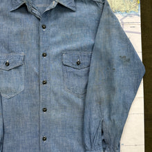 Load image into Gallery viewer, US Navy Pre/early-War Chambray Shirt with Flap Pockets - Mint Condition
