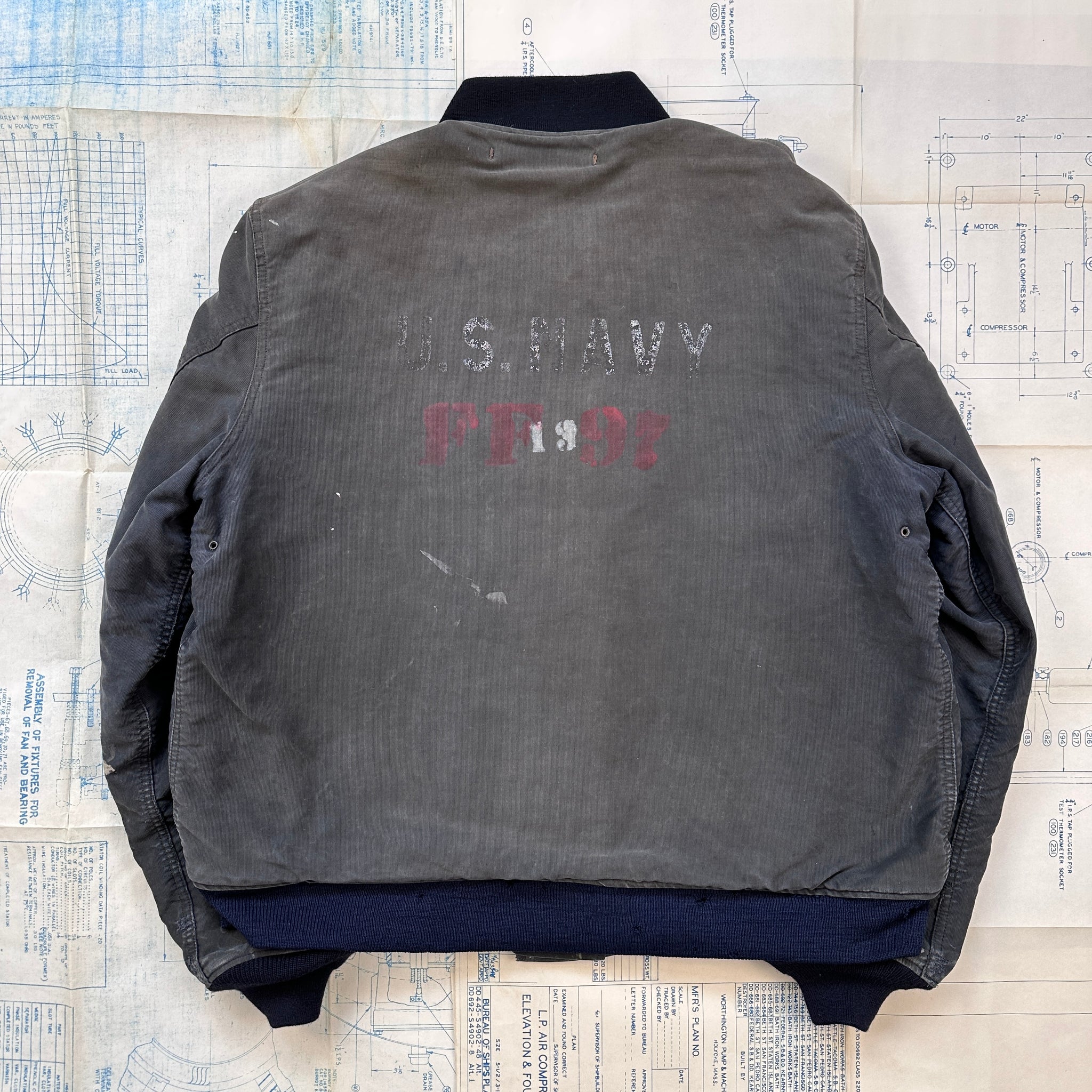 感謝の声続々！ Blue 1943 Navy US Hook Tailor Major's The – Jacket Deck ジャケット・アウター