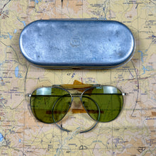 Load image into Gallery viewer, USAAF WW2 Bausch &amp; Lomb Aviator Sunglasses - Mint Condition
