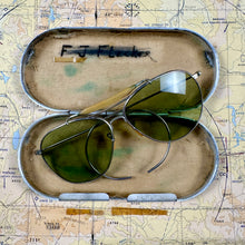 Load image into Gallery viewer, USAAF WW2 Bausch &amp; Lomb Aviator Sunglasses - Mint Condition

