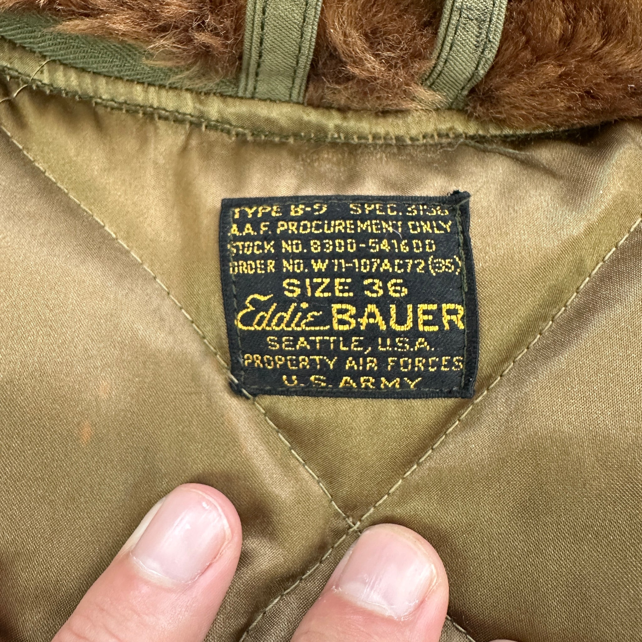 USAAF Eddie Bauer B-9 Flying Parka – The Major's Tailor