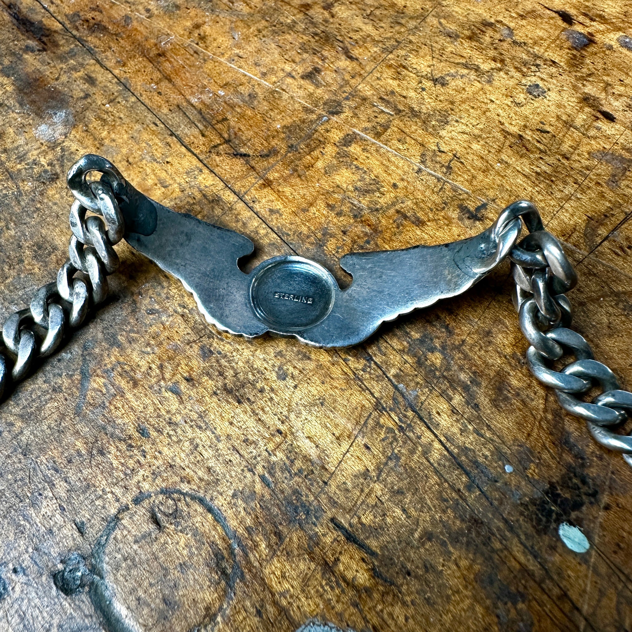 Vintage 1940s WWII US. Army Air Force Flight Wings Sterling Silver Bracelet  8.3g - Etsy UK