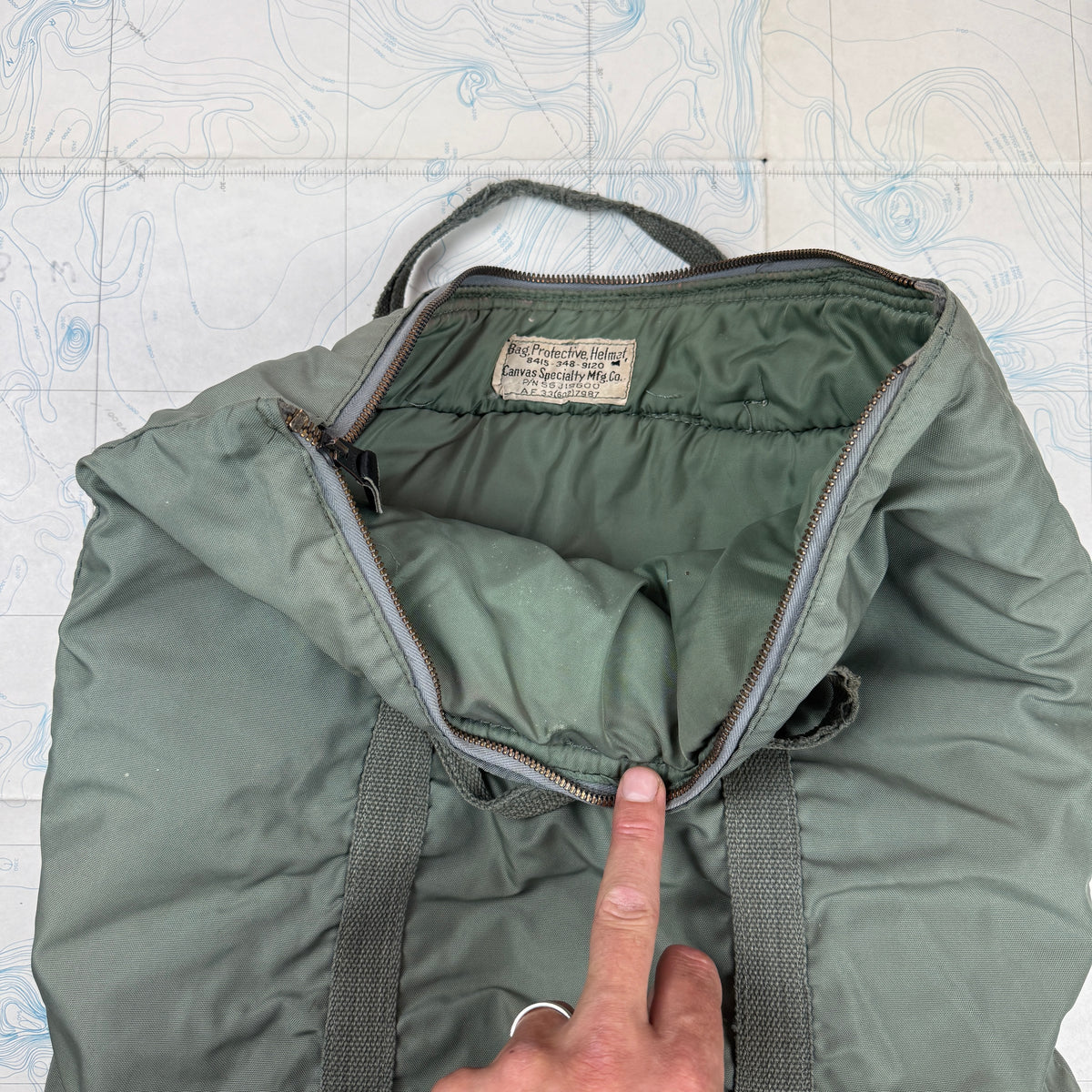 USAF 1950s Helmet Bag with Modification