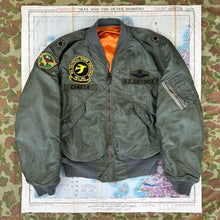 Load image into Gallery viewer, USAF 1961 Vietnam L-2B Flight Jacket Patched &amp; Named with History
