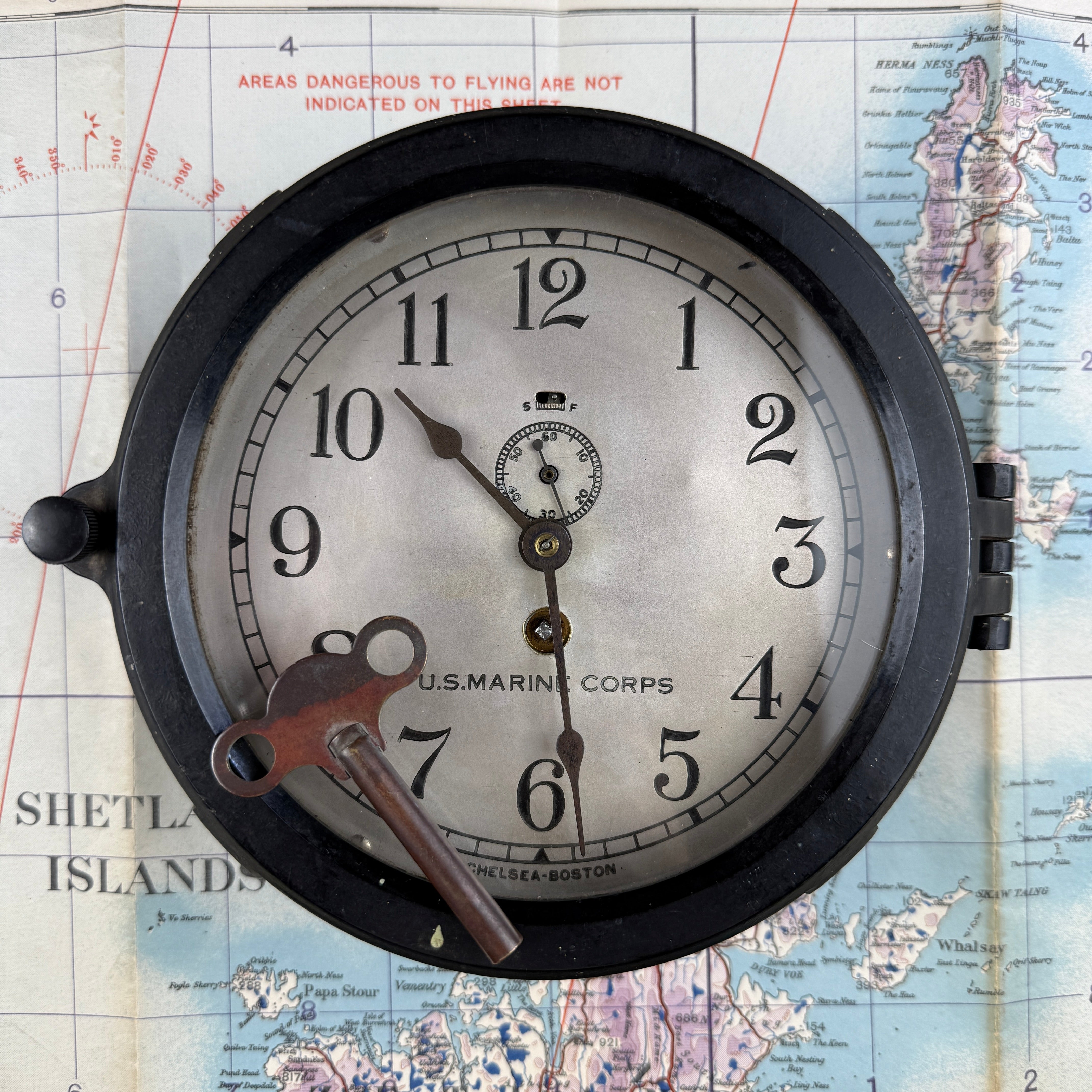 US Marine Corps 1943 Chelsea Clock