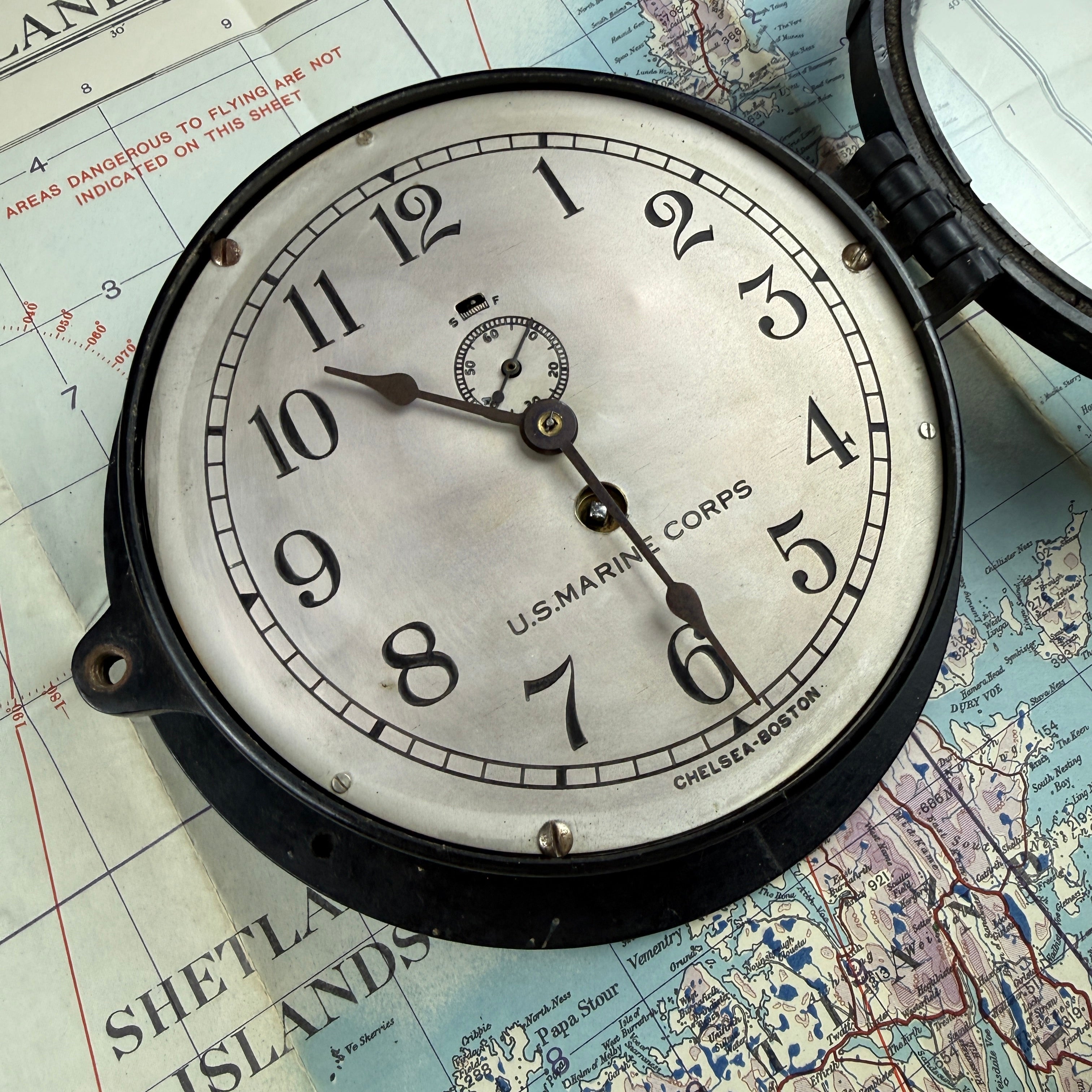 US Marine Corps 1943 Chelsea Clock