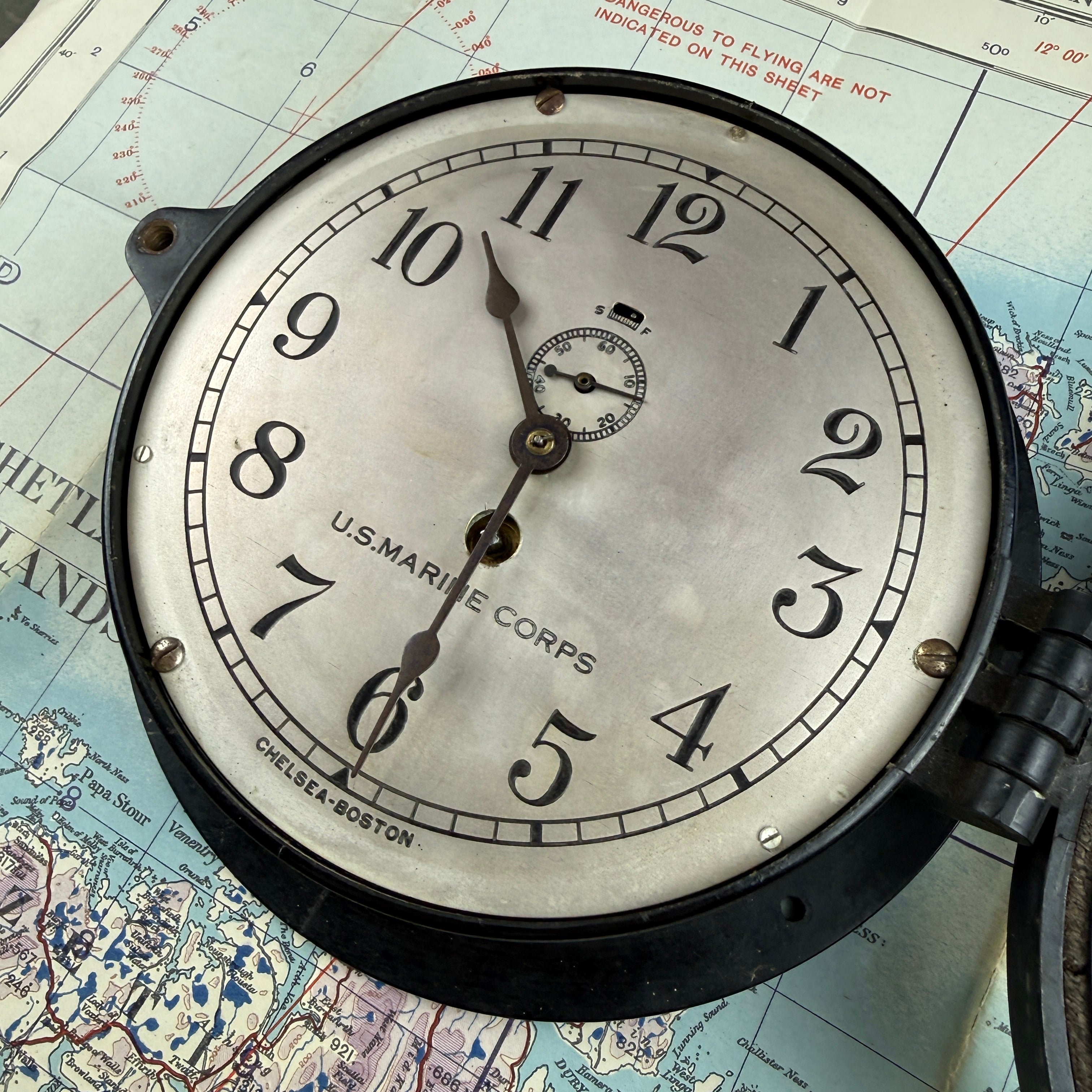 US Marine Corps 1943 Chelsea Clock