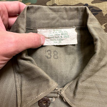 Load image into Gallery viewer, USMC P41 HBT Fatigue Shirt - Mint with Stencils

