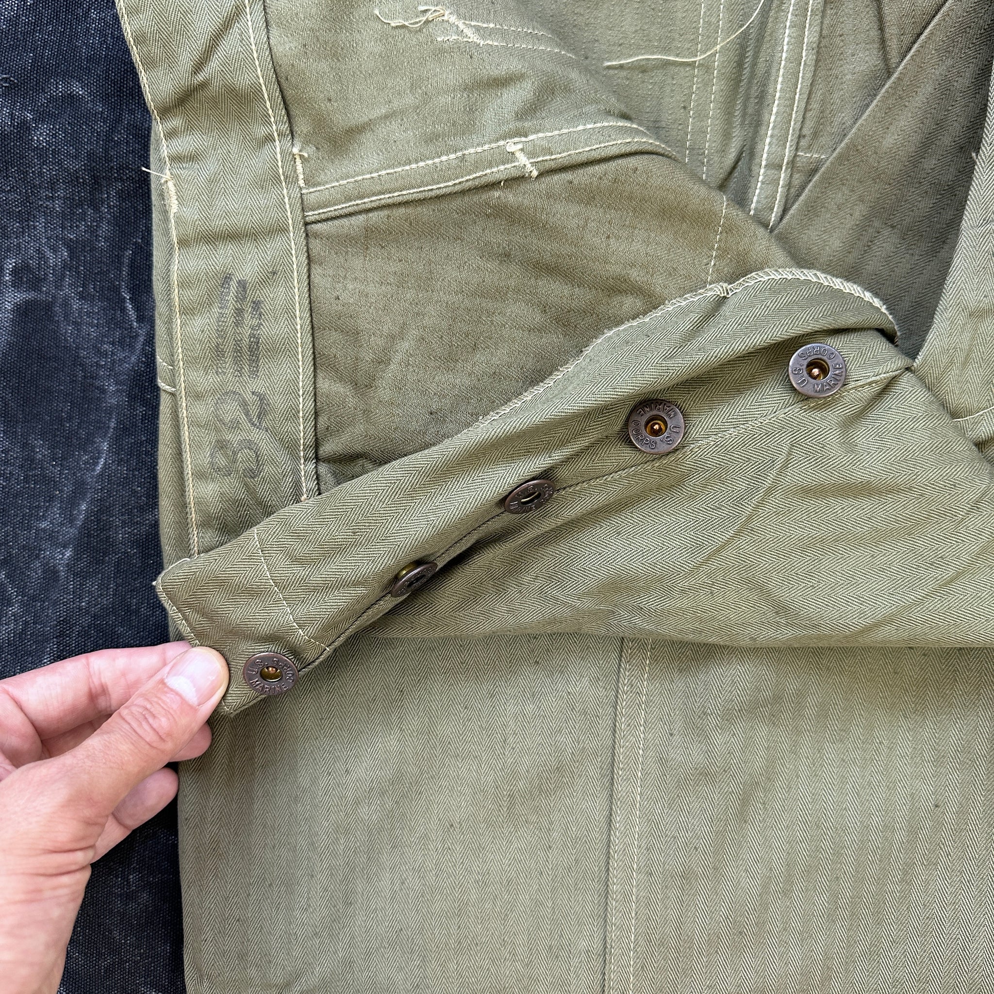 USMC P41 HBT Fatigue Pants - Deadstock – The Major's Tailor USMC P41 HBT Fatigue Pants - Deadstock – The Major's Tailor