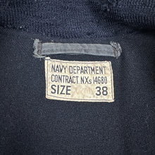 Load image into Gallery viewer, US Navy 1942 Blue Hook Deck Jacket - Size 38
