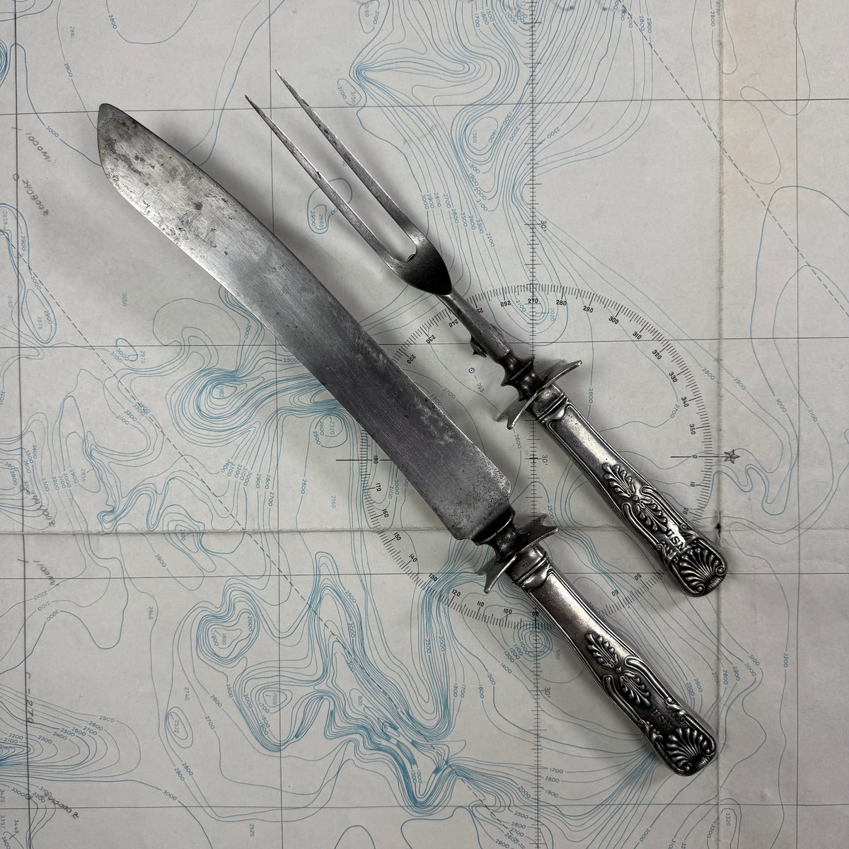 US Navy 1900s/1920s Carving Set