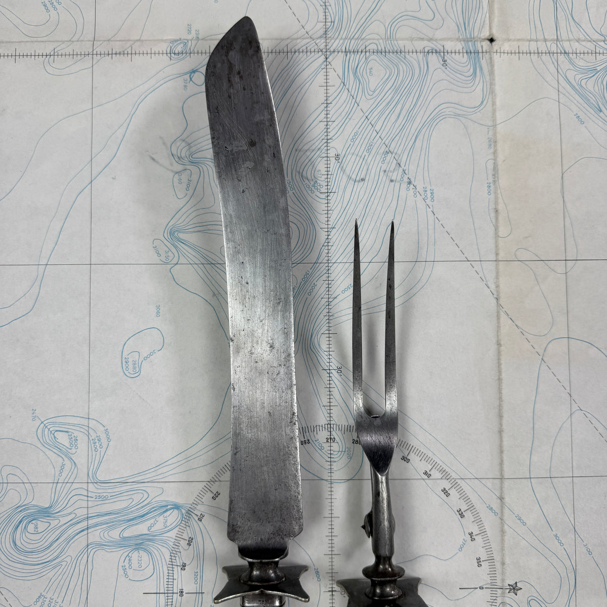 US Navy 1900s/1920s Carving Set