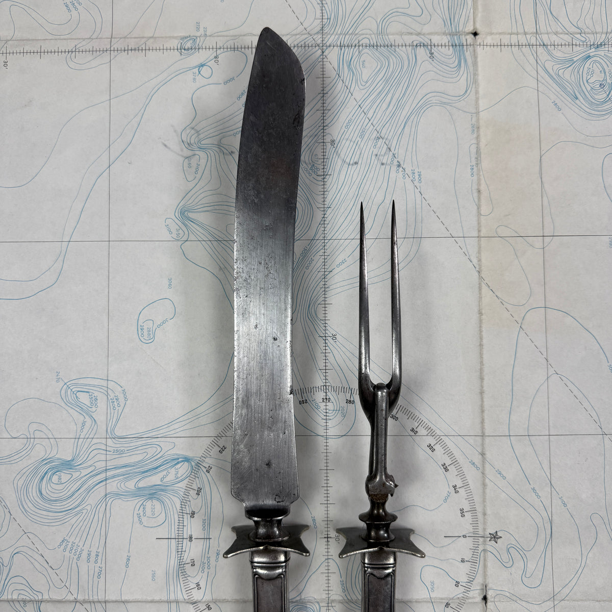 US Navy 1900s/1920s Carving Set