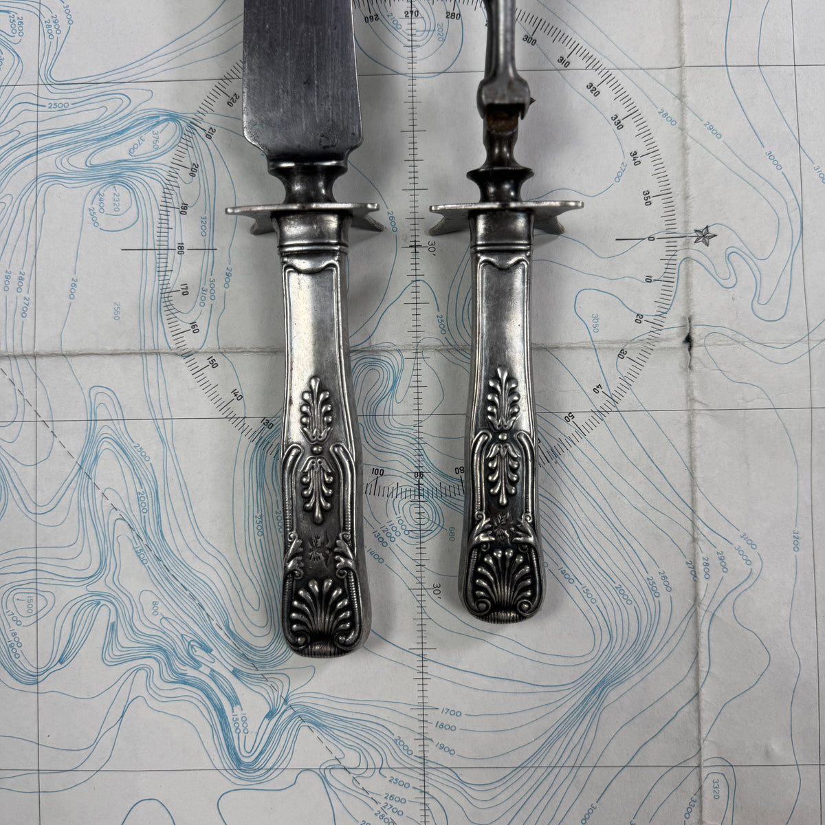 US Navy 1900s/1920s Carving Set