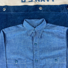 Load image into Gallery viewer, US Navy WW2 Chambray Shirt - Mint Condition with Aloha Artwork
