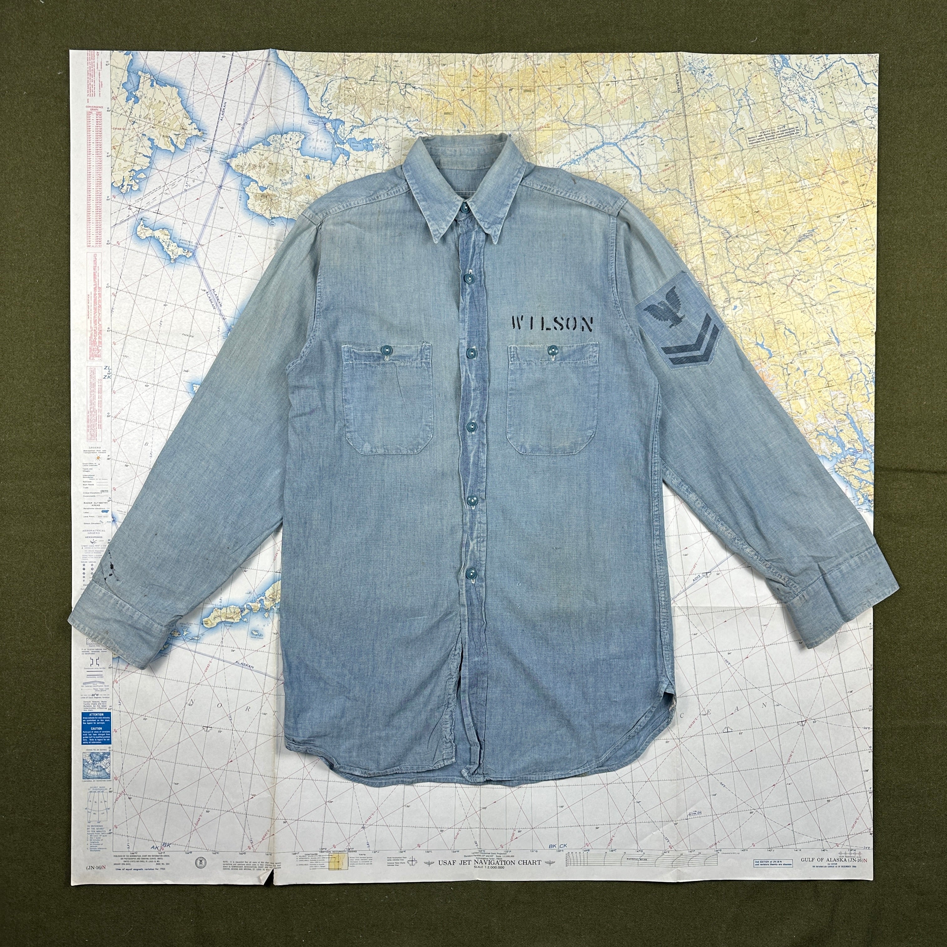 US Navy WW2 Chambray Shirt – The Major's Tailor