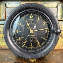 Load image into Gallery viewer, US Navy 1944 Seth Thomas Ship&#39;s Clock
