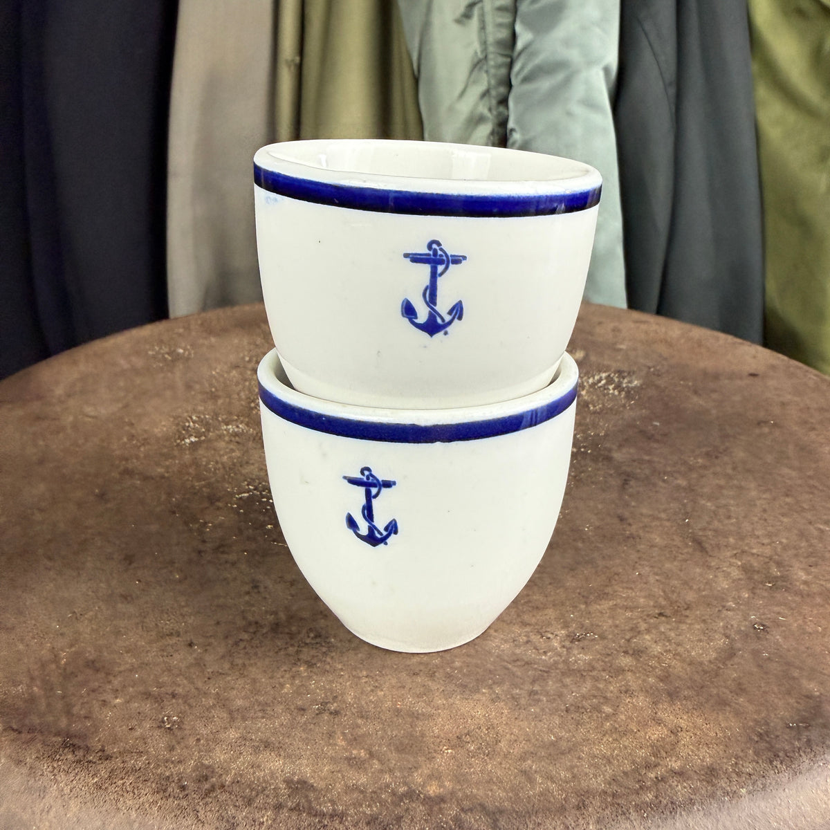US Navy 1910s-30s Officer's Coffee Pot & Cups