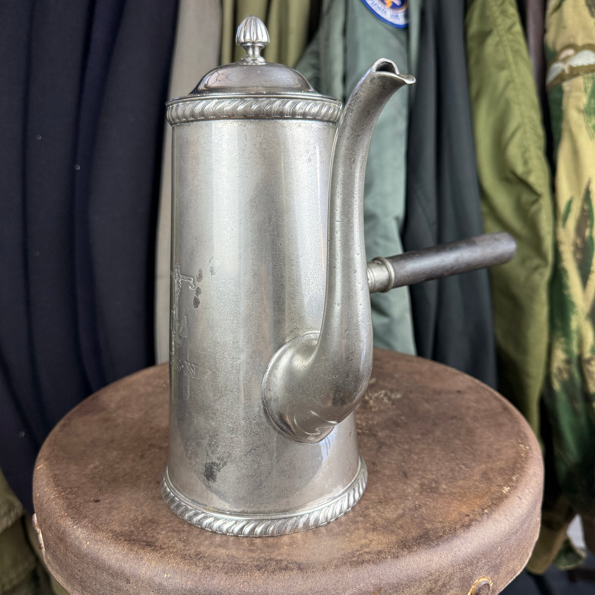US Navy 1910s-30s Officer's Coffee Pot & Cups