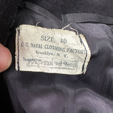 Load image into Gallery viewer, US Navy 1942 Peacoat Deadstock
