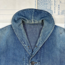 Load image into Gallery viewer, US Navy 1920-30s Denim Shawl Jacket - Size L - XL
