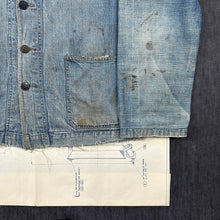 Load image into Gallery viewer, US Navy 1920-30s Denim Shawl Jacket - Size L - XL
