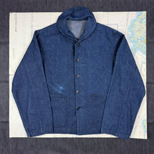 Load image into Gallery viewer, US Navy WW2 Denim Shawl Jacket - Mint Condition - Size medium
