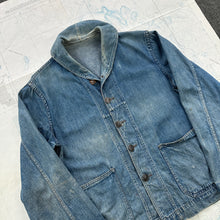 Load image into Gallery viewer, US Navy 1930s Denim Shawl Jacket - Size Medium
