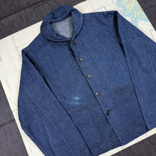 Load image into Gallery viewer, US Navy WW2 Denim Shawl Jacket - Mint Condition - Size medium
