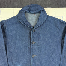 Load image into Gallery viewer, US Navy WW2 Denim Shawl Jacket - Mint Condition - Size medium
