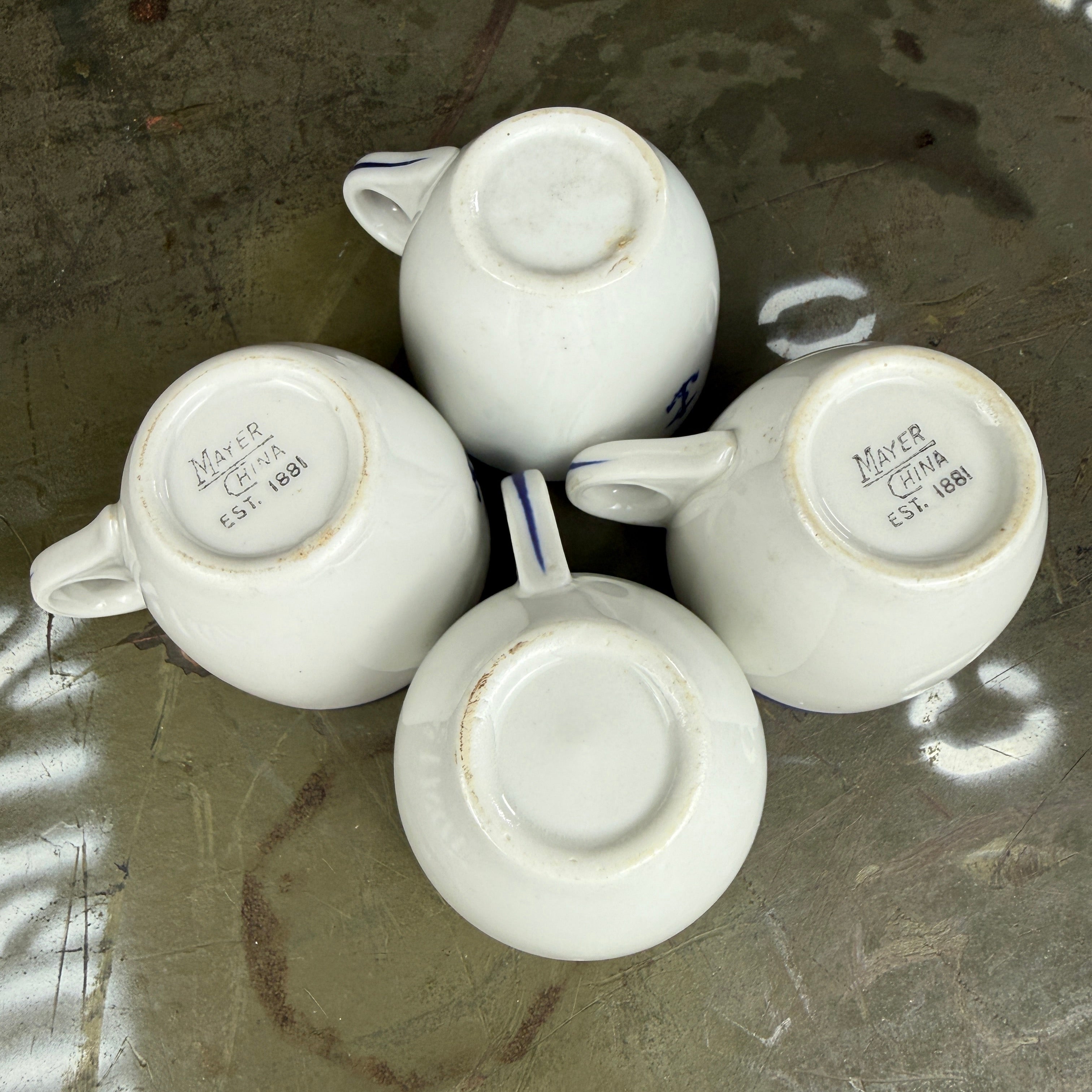 US Navy WW2 Demitasse Cup Set