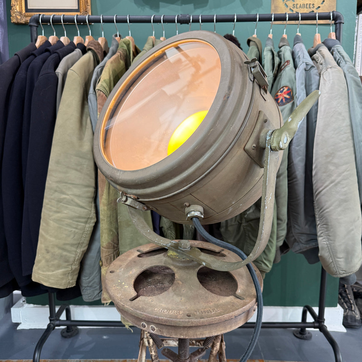 US Navy WW2 Crouse Hinds Floodlight