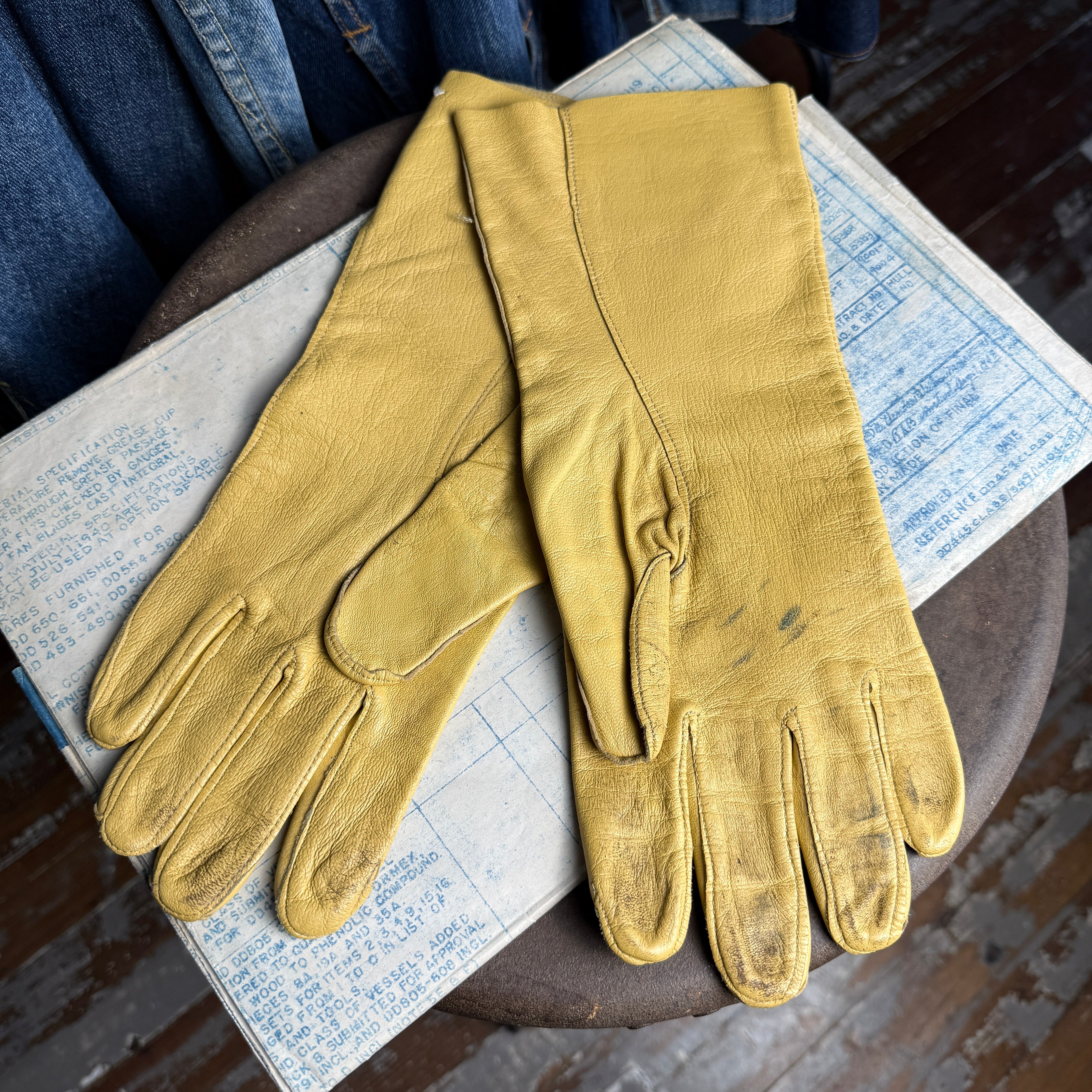 USAF Leather B-3A Flight Gloves