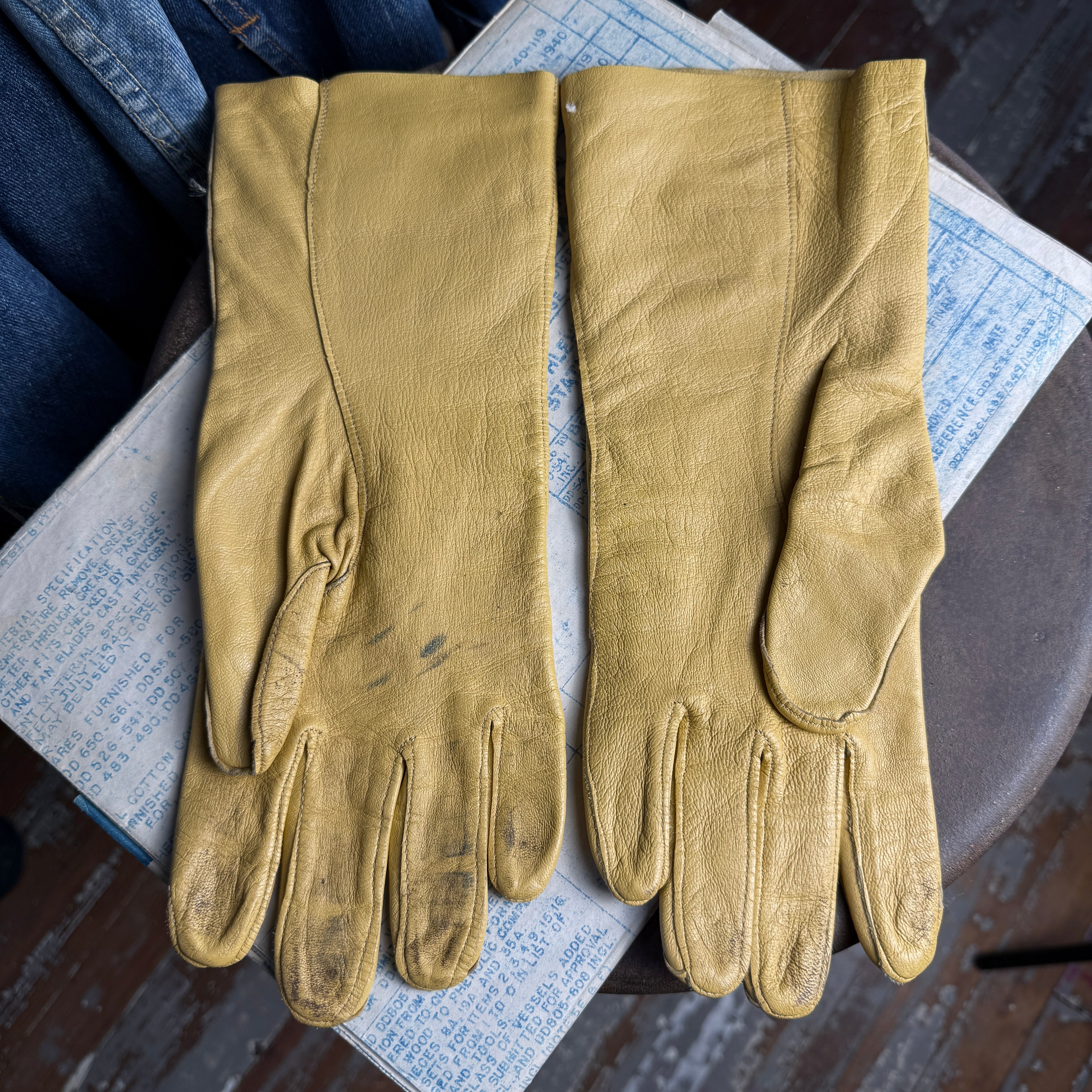 USAF Leather B-3A Flight Gloves