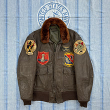 Load image into Gallery viewer, US Navy 1963 G1 Flight Jacket - Patched &amp; Named
