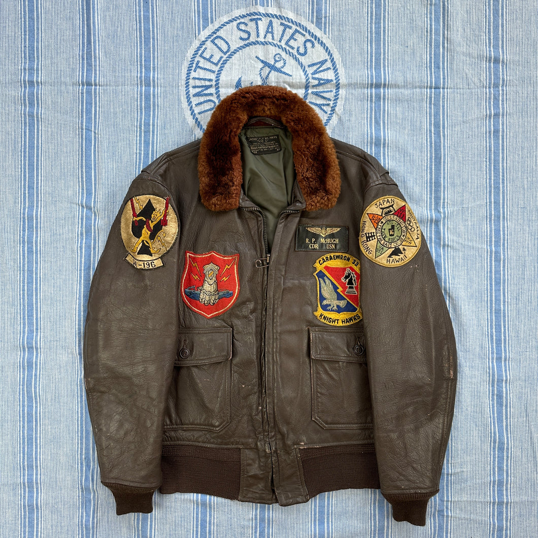 US Navy 1963 G1 Flight Jacket - Patched & Named