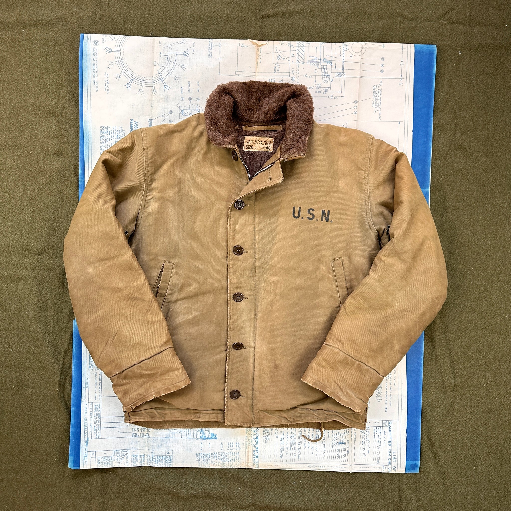 US Navy  N1 Deck Jacket First Pattern – The Major's Tailor