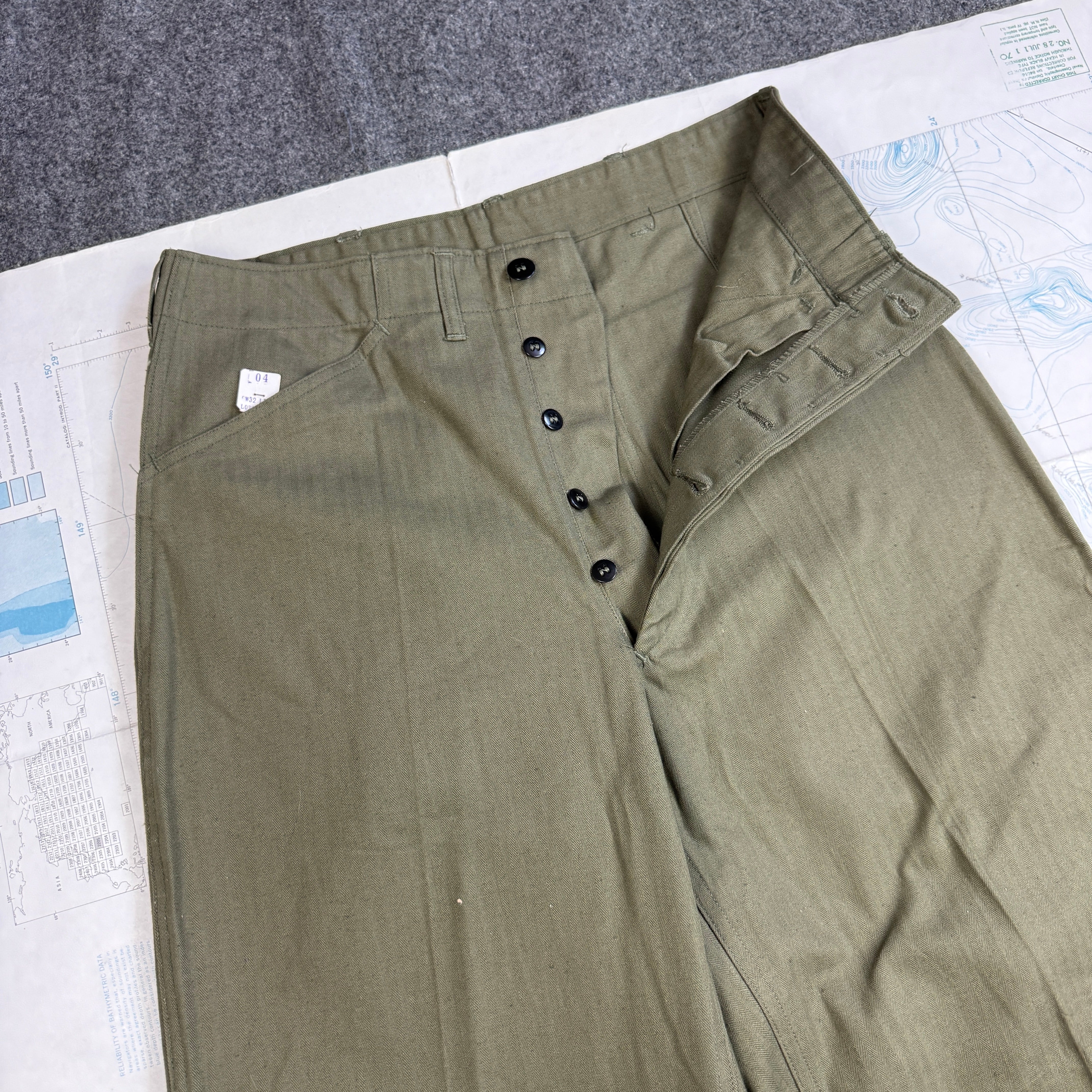 US Navy WW2 N3 Utility Pants - Deadstock