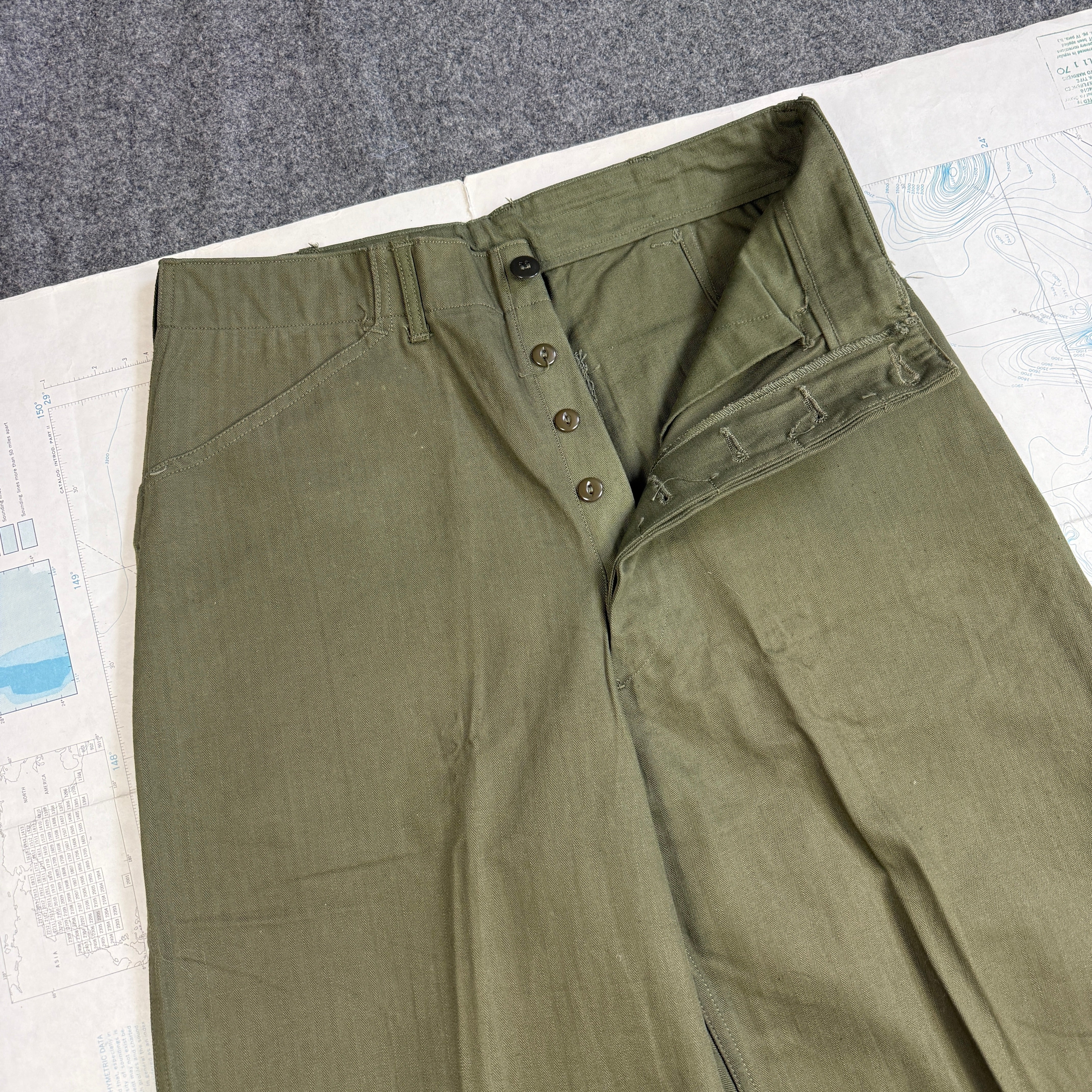 US Navy WW2 N3 Utility Pants - Deadstock