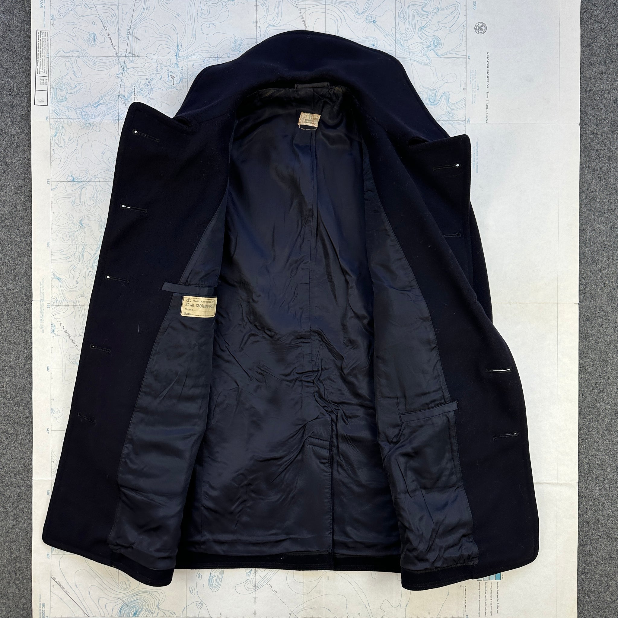 US Navy Mid WW2 Peacoat - Mint Condition- Size 36 – The Major's Tailor