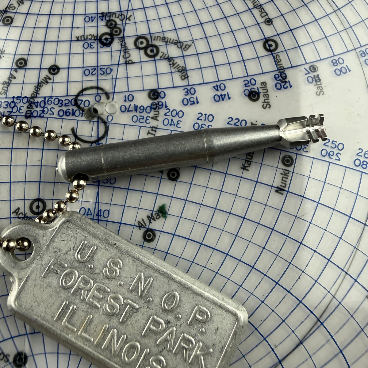 US Naval Ordnance Plant WW2 Torpedo Keychain