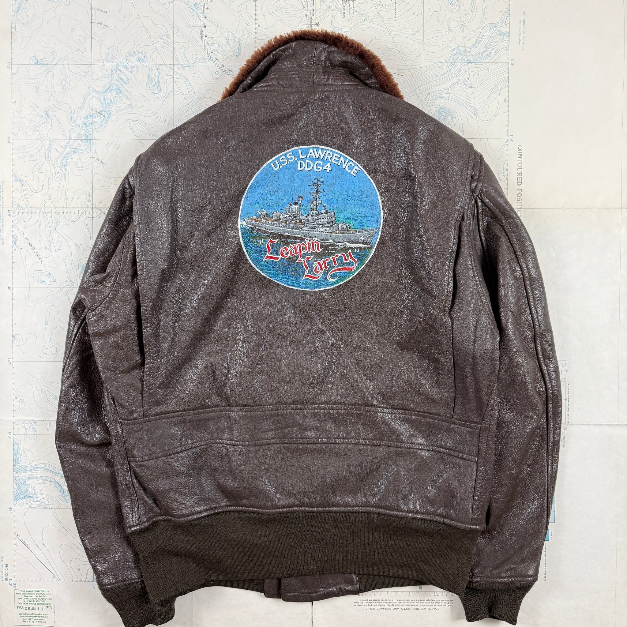 US Navy 1960s USS Lawrence G1 Flight Jacket - Mint Condition – The 