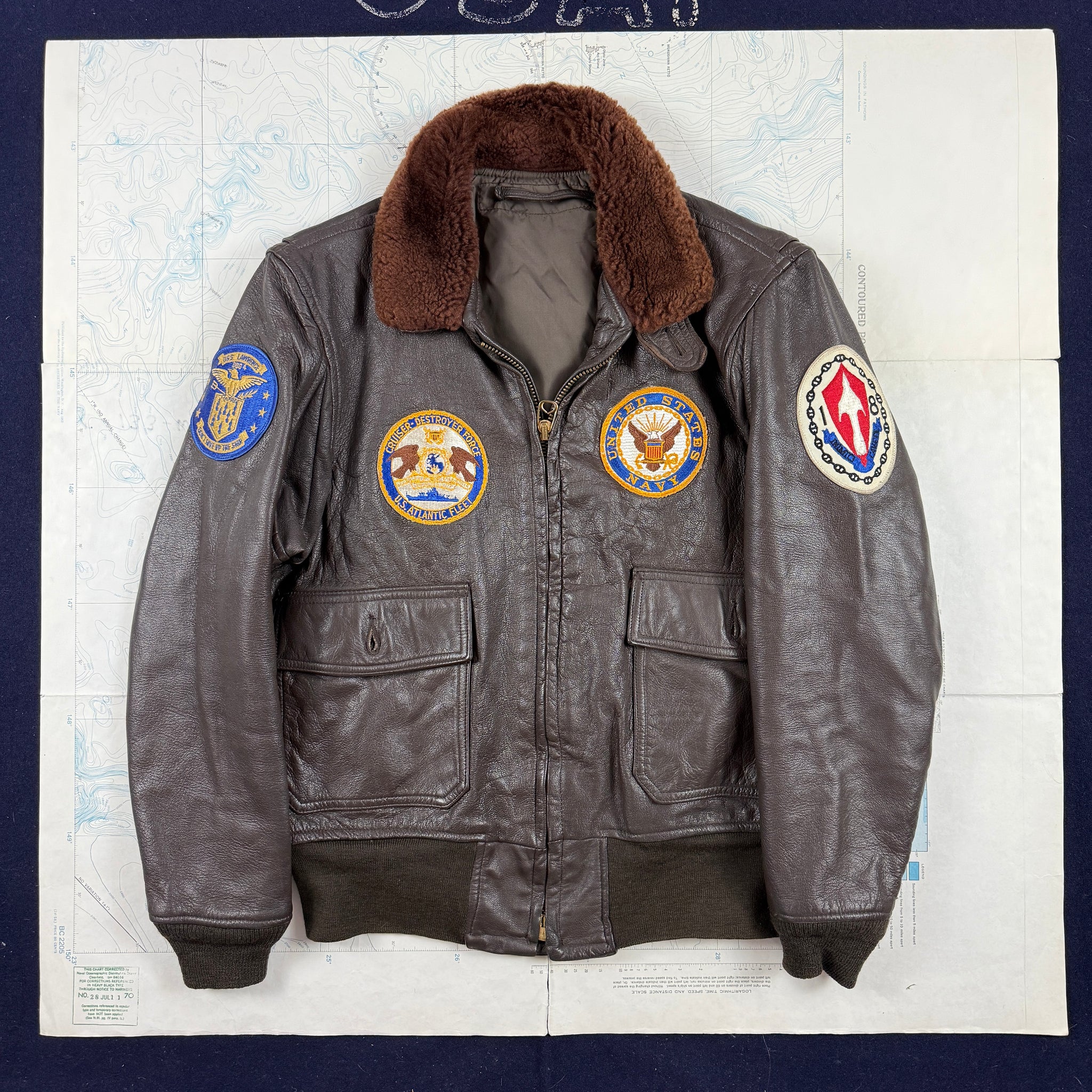 US Navy 1960s USS Lawrence G1 Flight Jacket - Mint Condition – The 