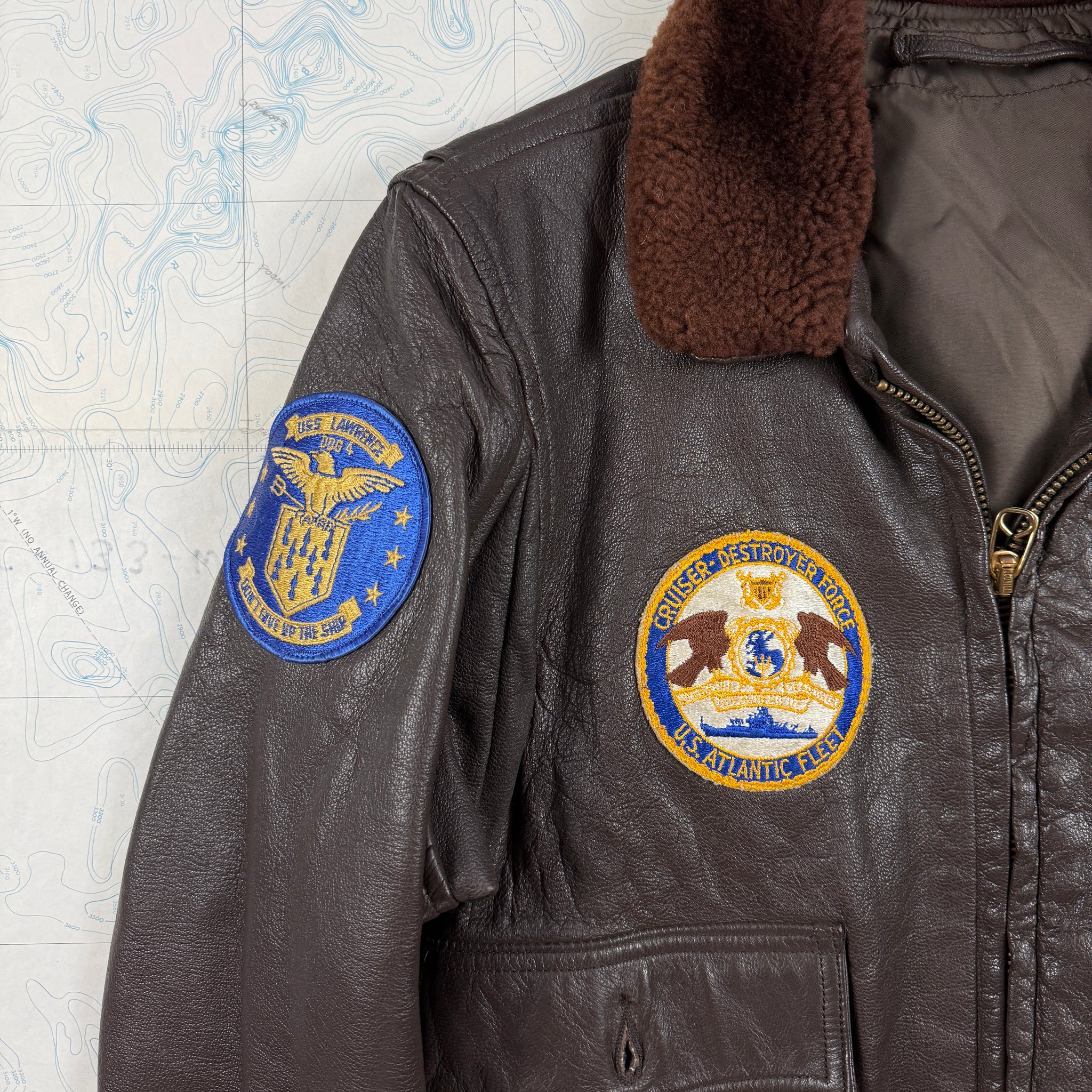 US Navy 1960s USS Lawrence G1 Flight Jacket - Mint Condition – The 