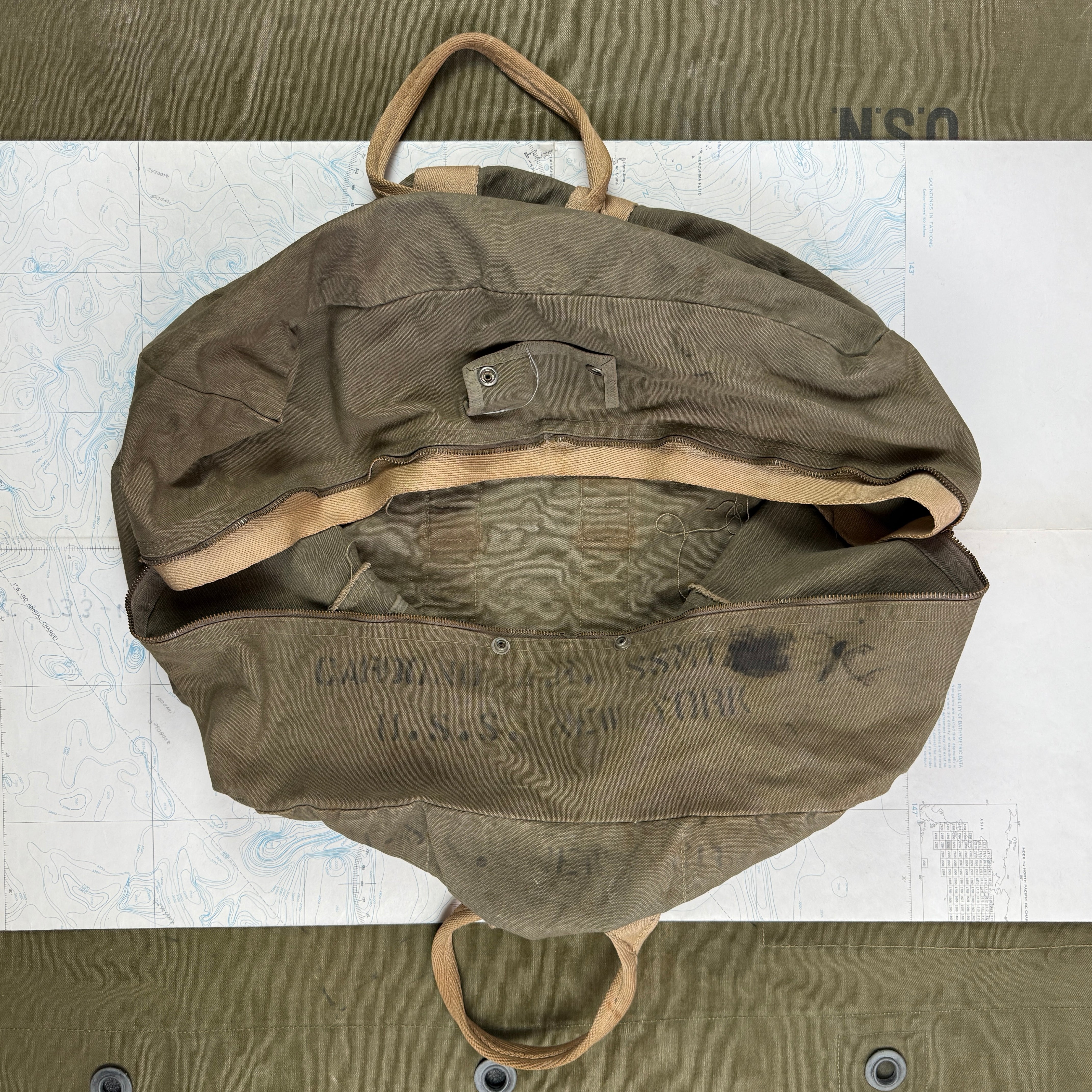 US Navy USS New York Parachute Bag