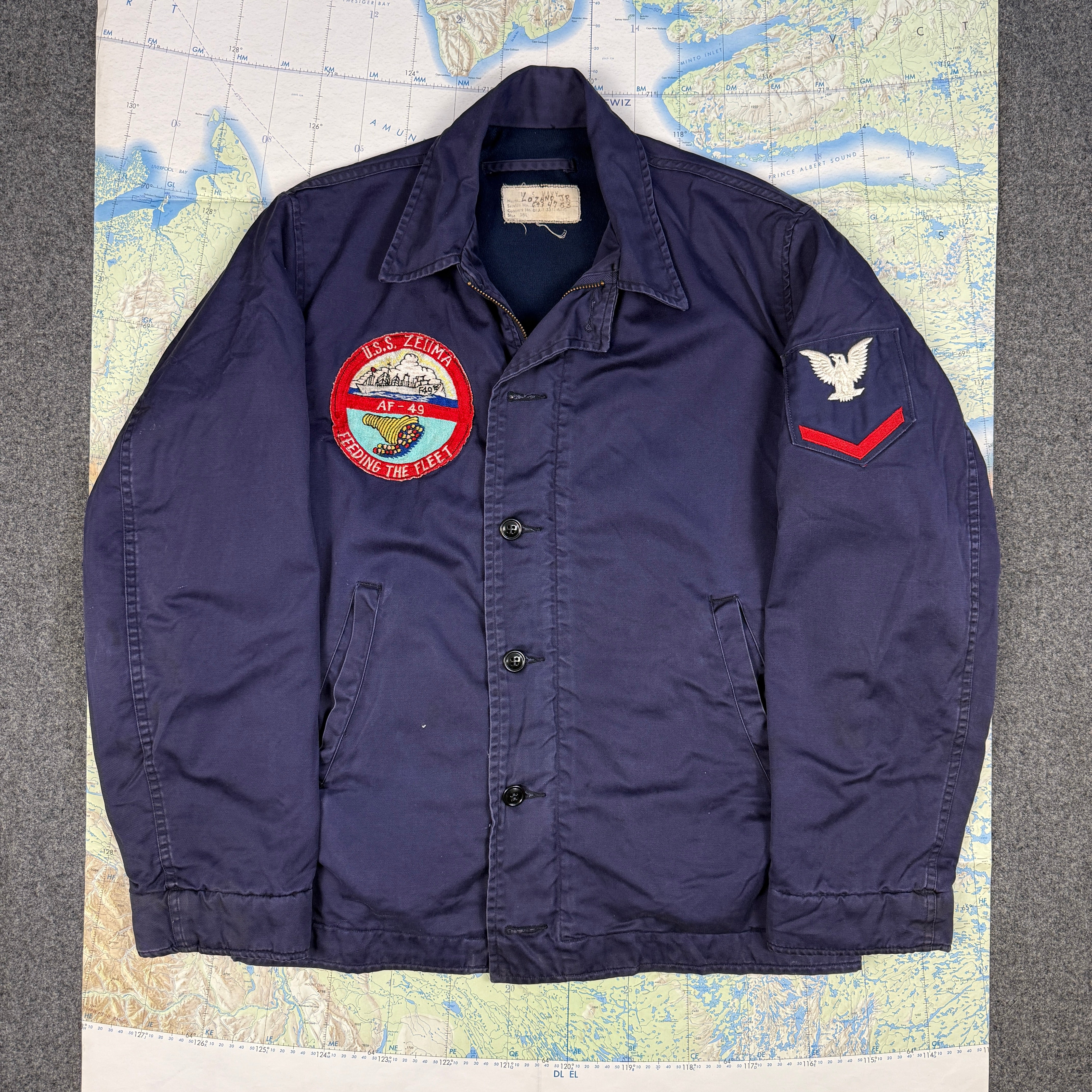 US Navy Vietnam Utility Jacket Patched