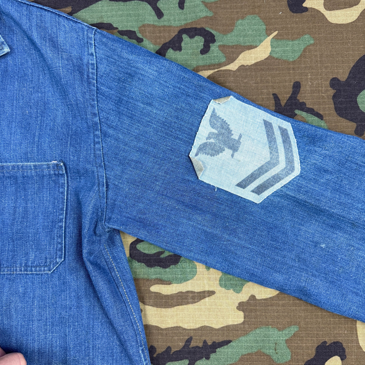 US Navy Vietnam Patched Denim Jacket