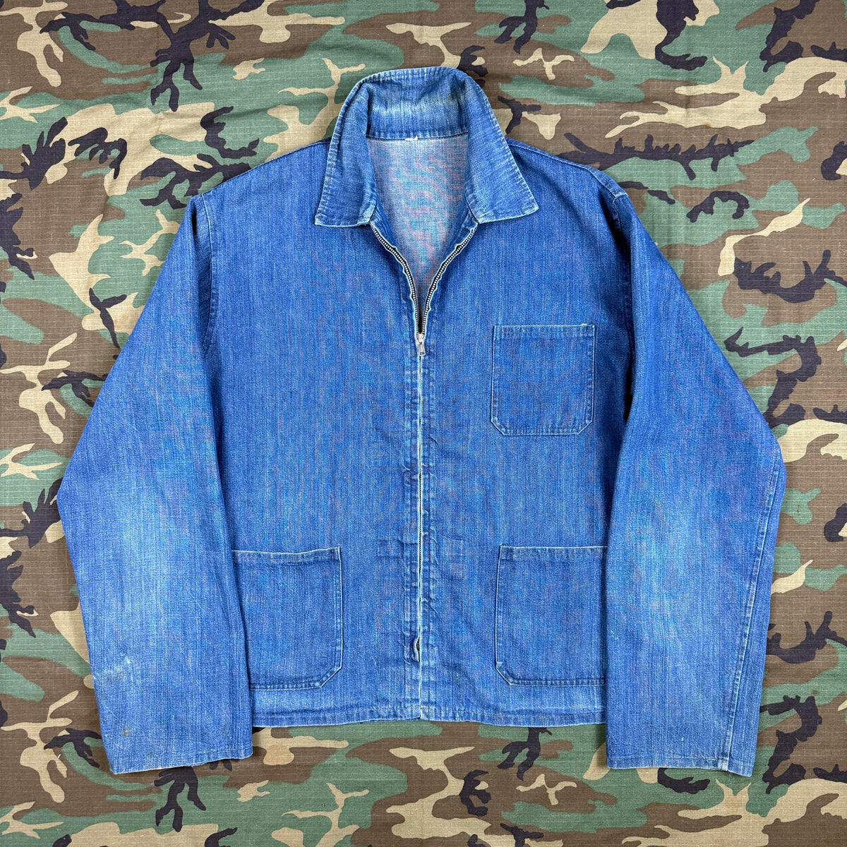 US Navy Vietnam Patched Denim Jacket